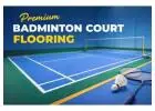 Premium badminton court flooring