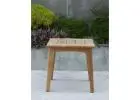 Coastal-Inspired Maroochydore Square Side Table for Outdoor Comfort
