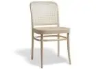 Classic TON 811 Hoffmann Chair with Wood Seat and Cane Backrest