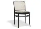 Vintage Black TON 811 Hoffmann Cane Chair for Designer Interiors