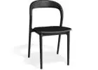 Sophisticated Mia Chair Black in Premium Ash Timber Finish
