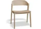 Arki Black Ash Armchair with Upholstered Pad for Premium Seating Comfort
