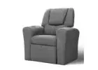 Keezi Kids Recliner Chair Linen Soft Sofa Lounge Couch Grey Armchair