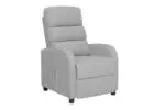 Home Recliner Chair Linen Fabric Sofa Lounge Armchair SHILOH Grey