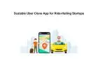 Scalable Uber Clone App for Ride-Hailing Startups