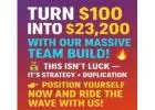 $125 One Time ==> Potential $900 in 7 Days