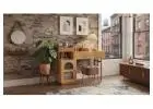 Modern Makeup Vanity Desk with Open Shelves, Drawers & Cabinet | Versatile Dressing Table